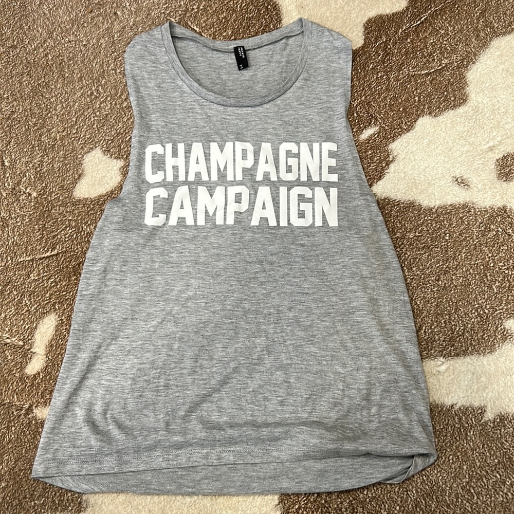 Private Party Champagne Campaign Muscle Tee Size M